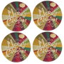 Hermia Set de 4 Salvamanteles Multicolor de 37 cm